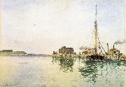 Alfred Thompson Bricher Harbor oil painting reproduction